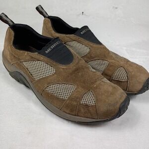 Merrell Gunsmoke Shifter Slip On Shoes Mens 14 Brown Suede Mesh J60925
